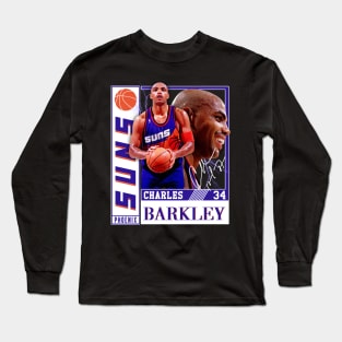 Charles Barkley The Chuck Basketball Legend Signature Vintage Retro 80s 90s Bootleg Rap Style Long Sleeve T-Shirt